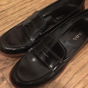Black Prada Penny Loafers